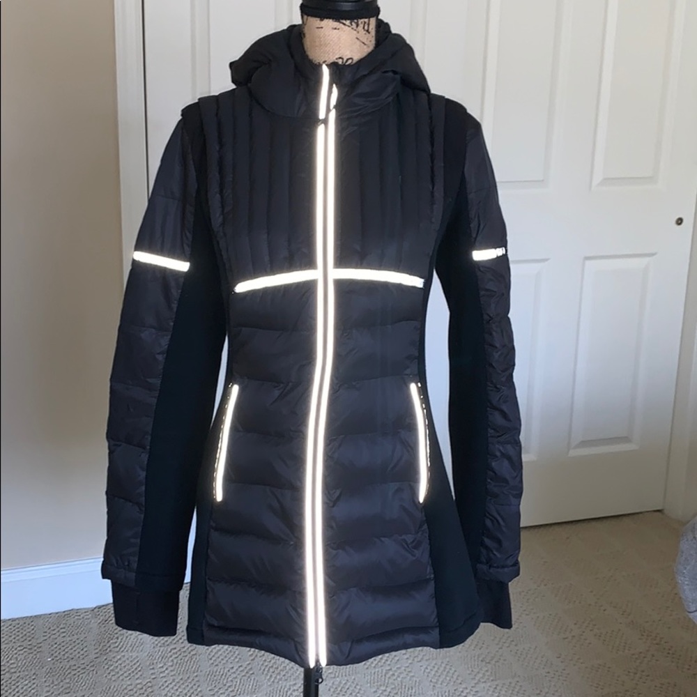 EUC Blanc Noir puffer coat size medium